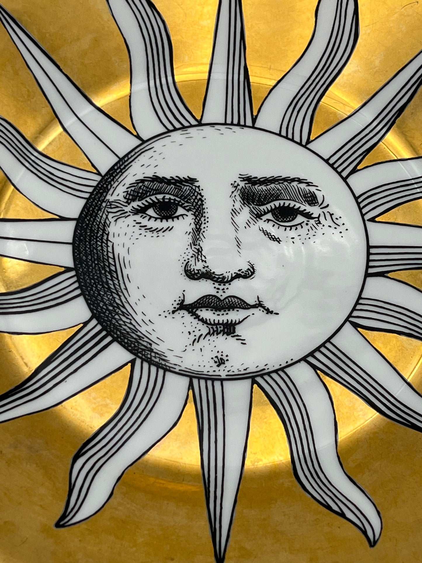 Plat de présentation Soleil, Fornasetti, Italie