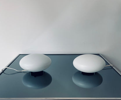 Paire de lampes à poser Galet, Joseph André Motte, Disderot, 60s