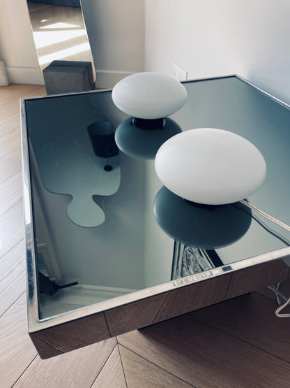 Paire de lampes à poser Galet, Joseph André Motte, Disderot, 60s