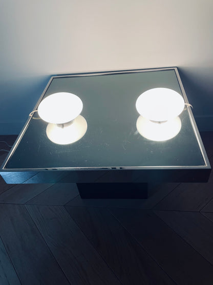 Paire de lampes à poser Galet, Joseph André Motte, Disderot, 60s