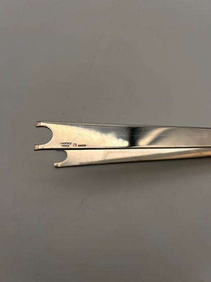 Pince à glace en métal argenté, Christofle, 70s