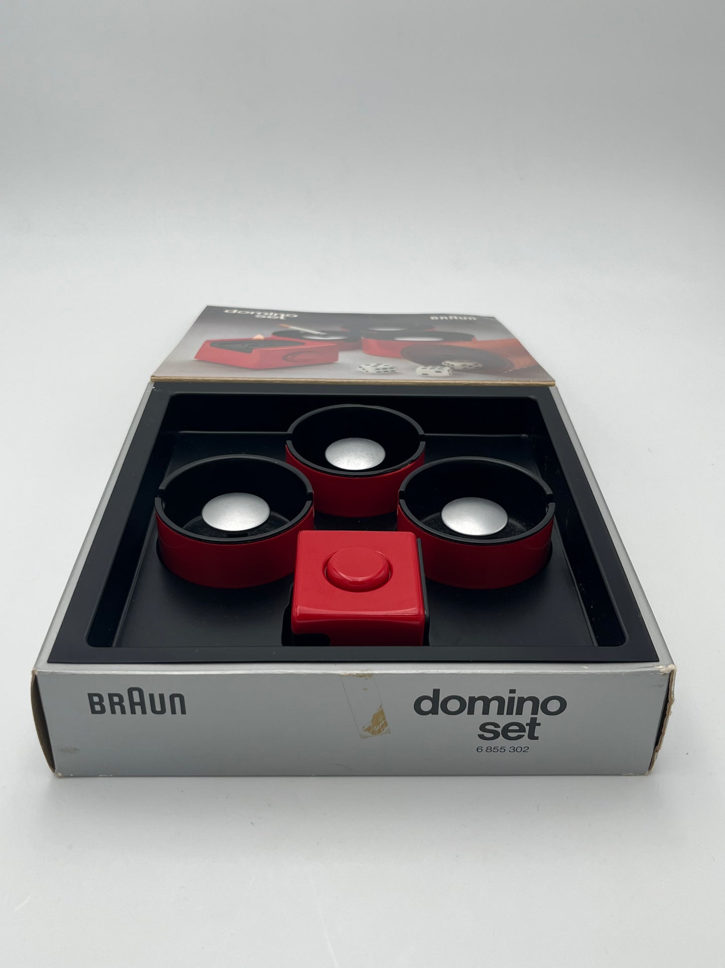 Cendriers et Briquet de Table 'Domino Set' Braun, D.Rams, 1976