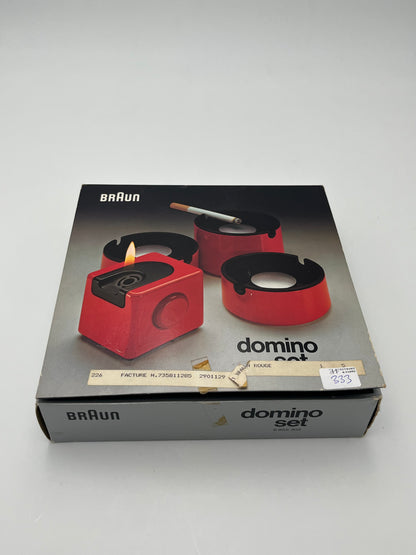 Cendriers et Briquet de Table 'Domino Set' Braun, D.Rams, 1976