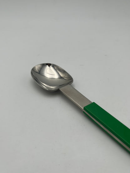 Set Couverts suspendus vert space age, Abert, Italie 70s