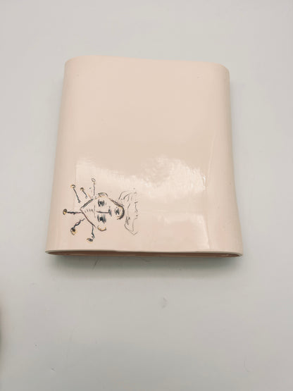 Assiette de présentation, motif Alien ou Avatar, Atelier Sinicropi, 2013