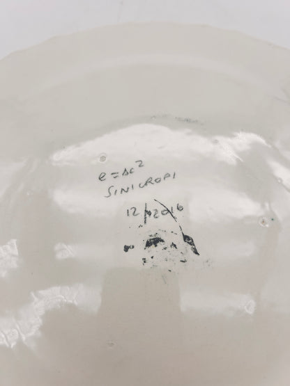 Plat de présentation, E=X2,  Sinicropi, 2016