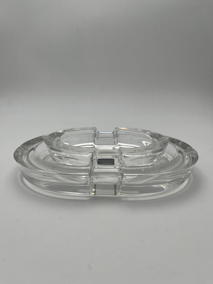 Ensemble de 2 Cendriers en cristal, Arnolfo di Cambio, L. Griziotti, Italie, 70s
