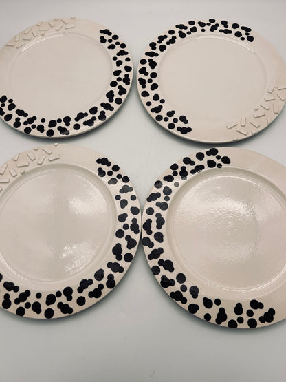 Assiettes graphiques,  Memphis Milano, Ettore Sottsass, 80s