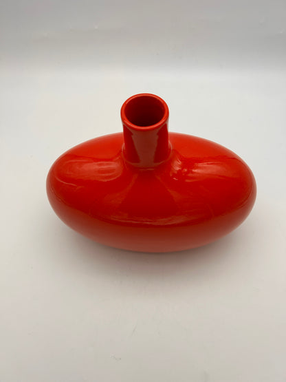 Vase en céramique rouge, Italie, 1970