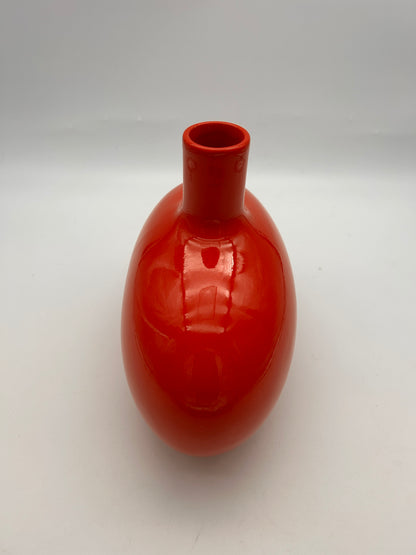 Vase en céramique rouge, Italie, 1970