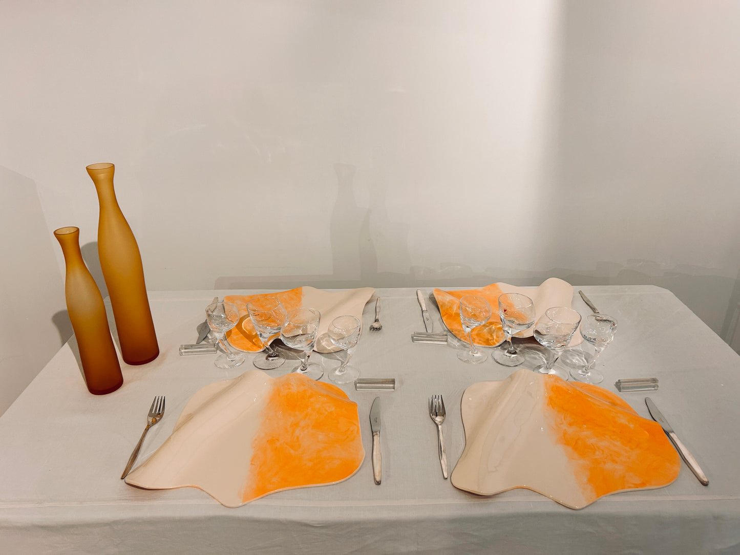 Assiette de présentation Vague, diner "Nanni Moretti"  Festival de Cannes,  Sinicropi, 2012.