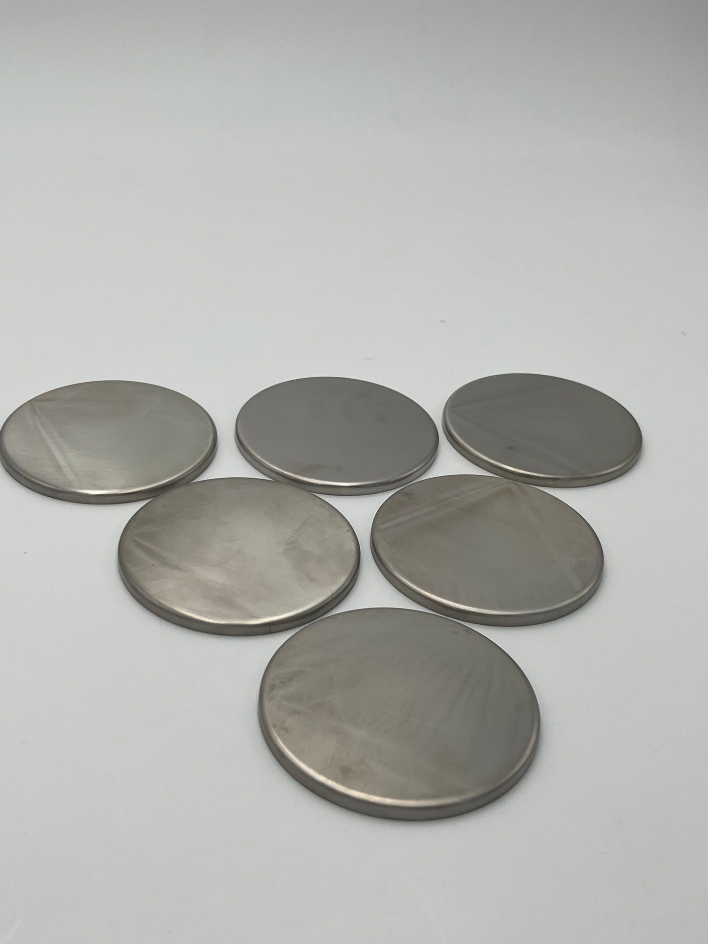 Sous-verres inox "Cylinda-line", Stelton, A.Jacobsen, 60s