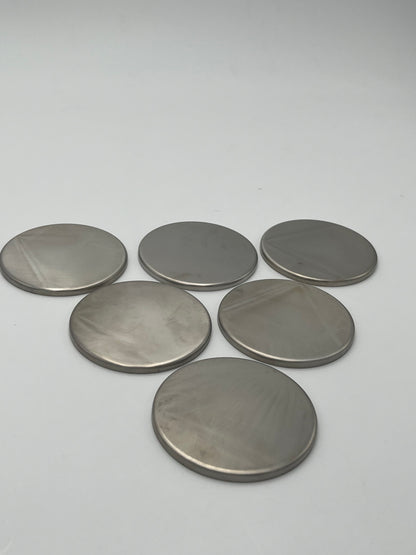 Sous-verres inox "Cylinda-line", Stelton, A.Jacobsen, 60s