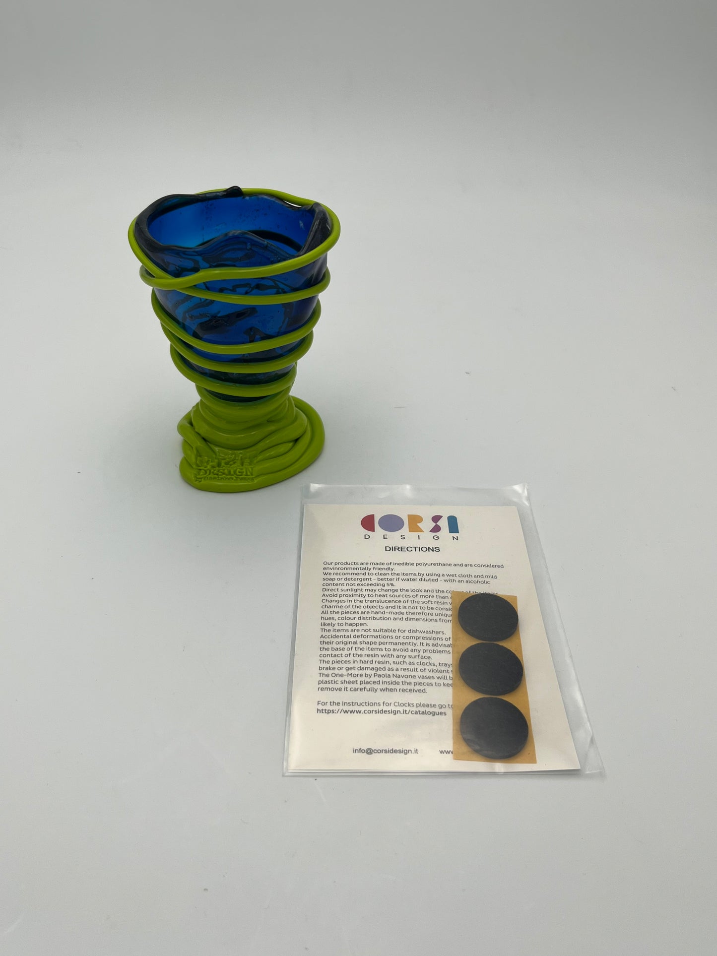 Vase Résine 'Spaghetti' Fish Design, Gaetano Pesce