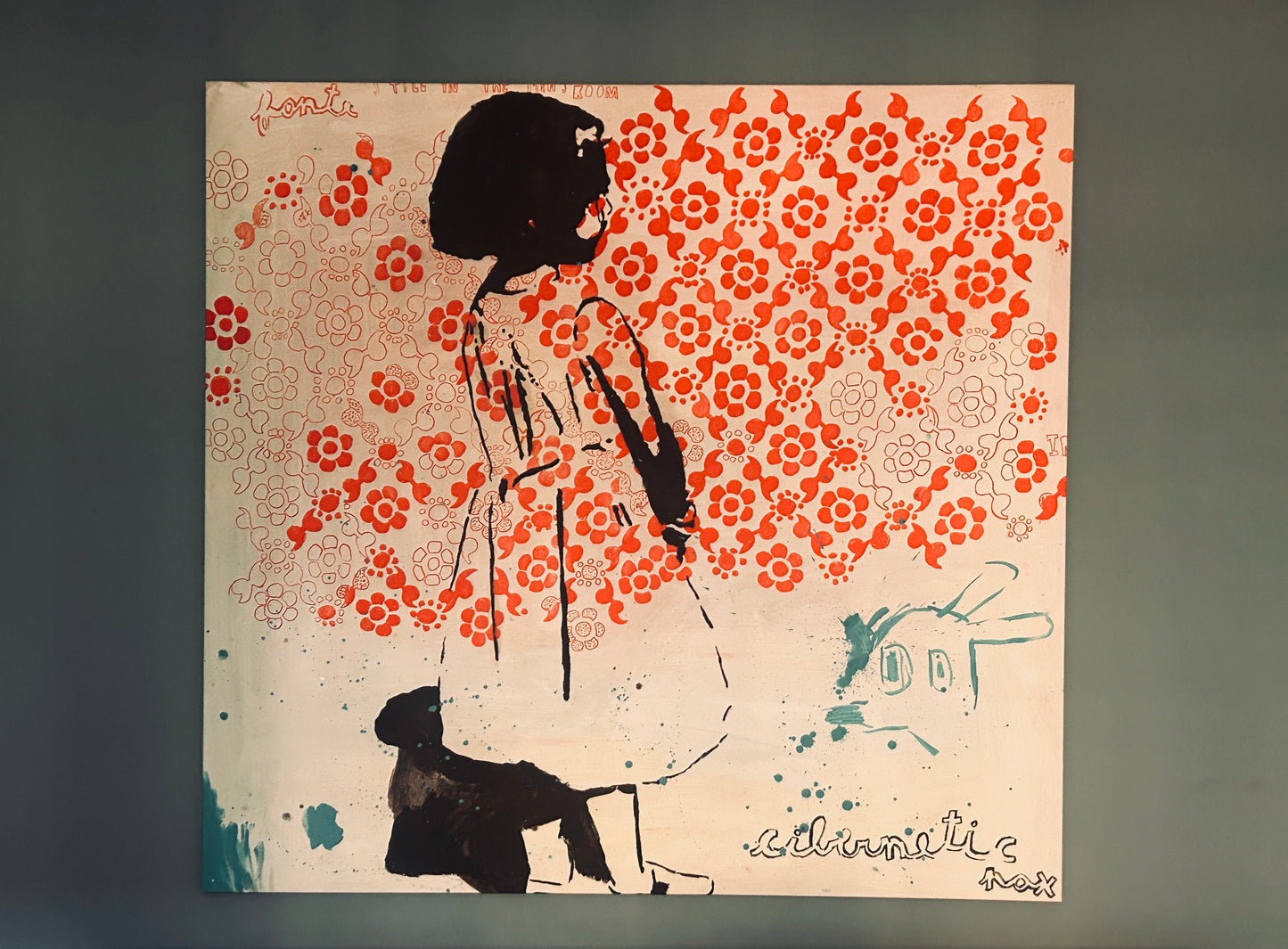 Toile,  «Red Rain», PAX PALOSCIA, 2000s