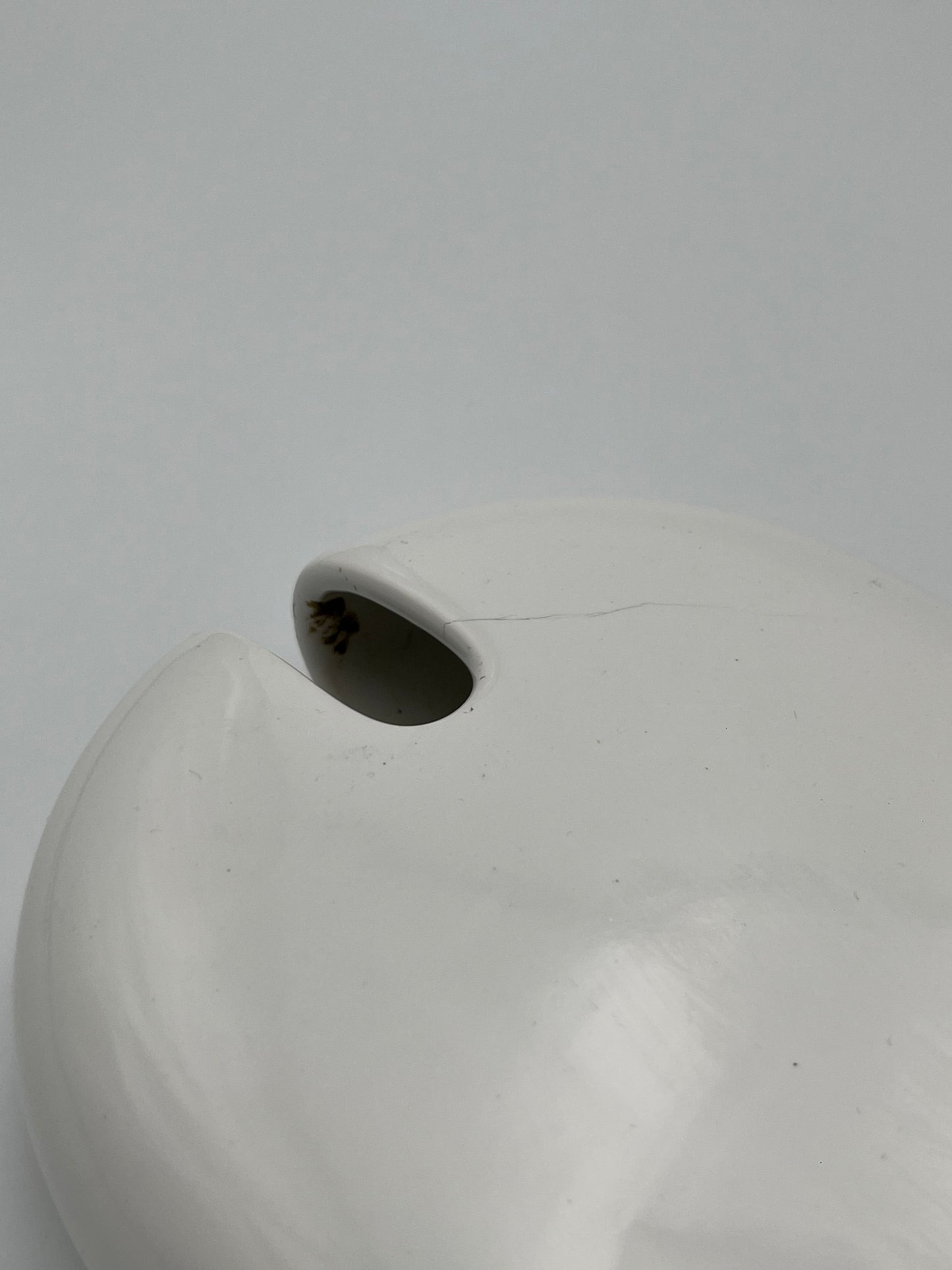 Vases blancs, trio, céramique, Sicart Cartigliano, Pino Spagnolo, Italie, 70s