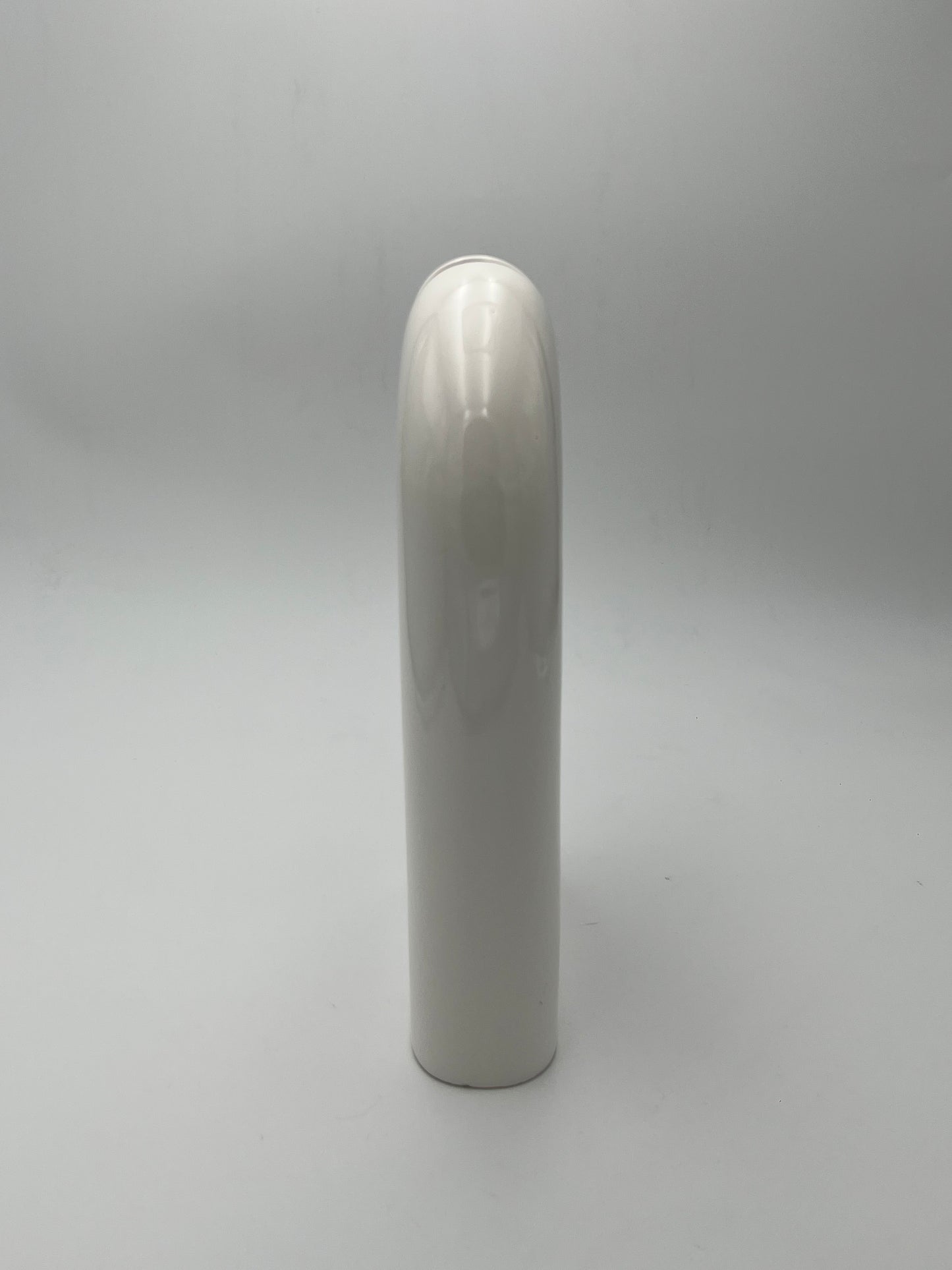 Vases blancs, trio, céramique, Sicart Cartigliano, Pino Spagnolo, Italie, 70s