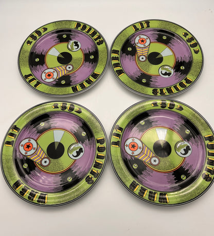Assiettes plates vertes "Flipper", BOPLA Langenthal, 2000s