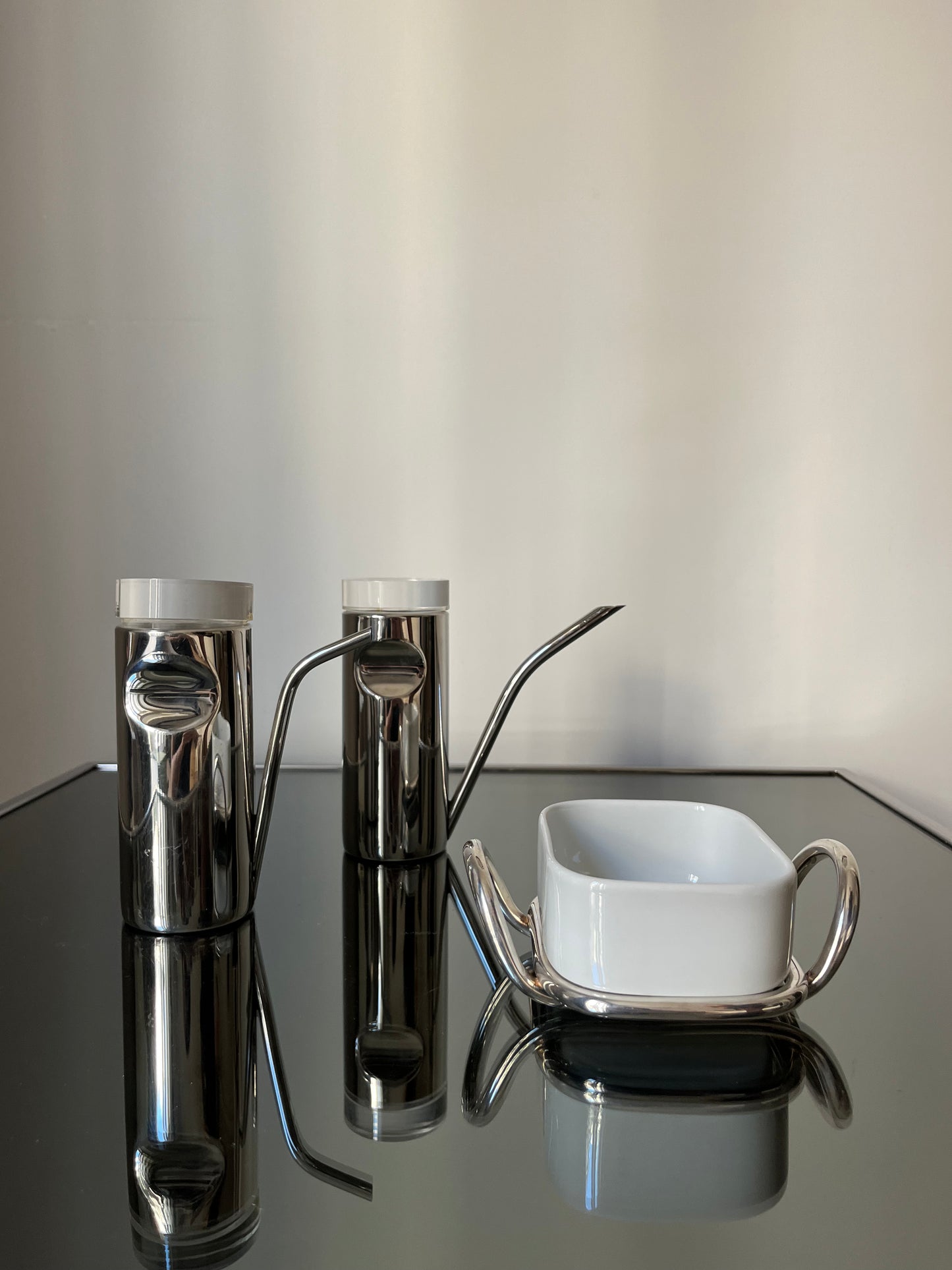 Set à condiments huiles "Instrumenta", Lino Sabbatini, Zani & Zani, 70s