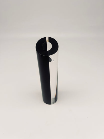 Bougeoir bicolore en verre de murano, Rosenthal, 80s