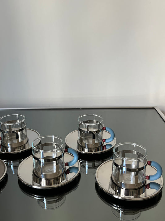 Set tasses à café Alessi par Michael Graves, Italie, 1989