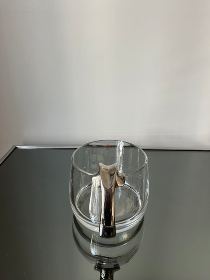 Seau à glace en cristal, Angelo Mangiarotti, COLLE, Italie, 80s