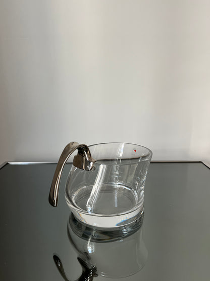 Seau à glace en cristal, Angelo Mangiarotti, COLLE, Italie, 80s