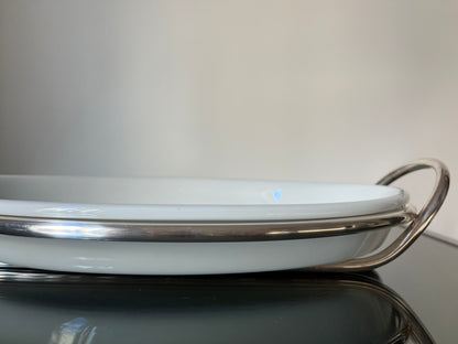 Plat postmoderne ovale, "15 OVALIS", Lino Sabattini, Italie, 70s