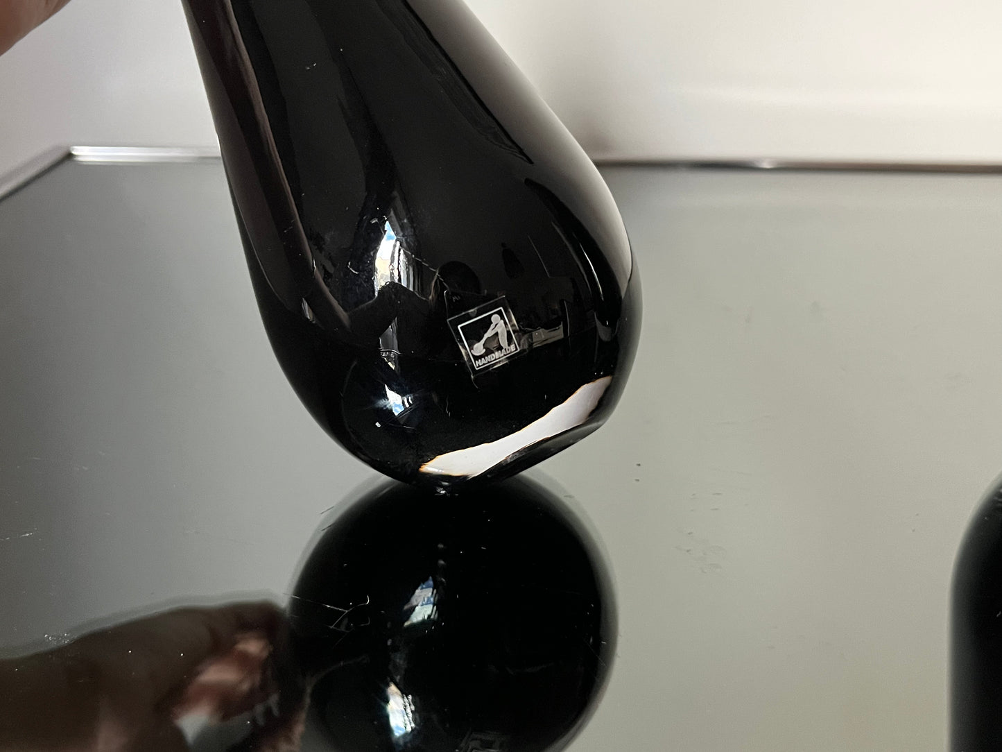 Paire de soliflores en verre de murano, Italie, 2000s