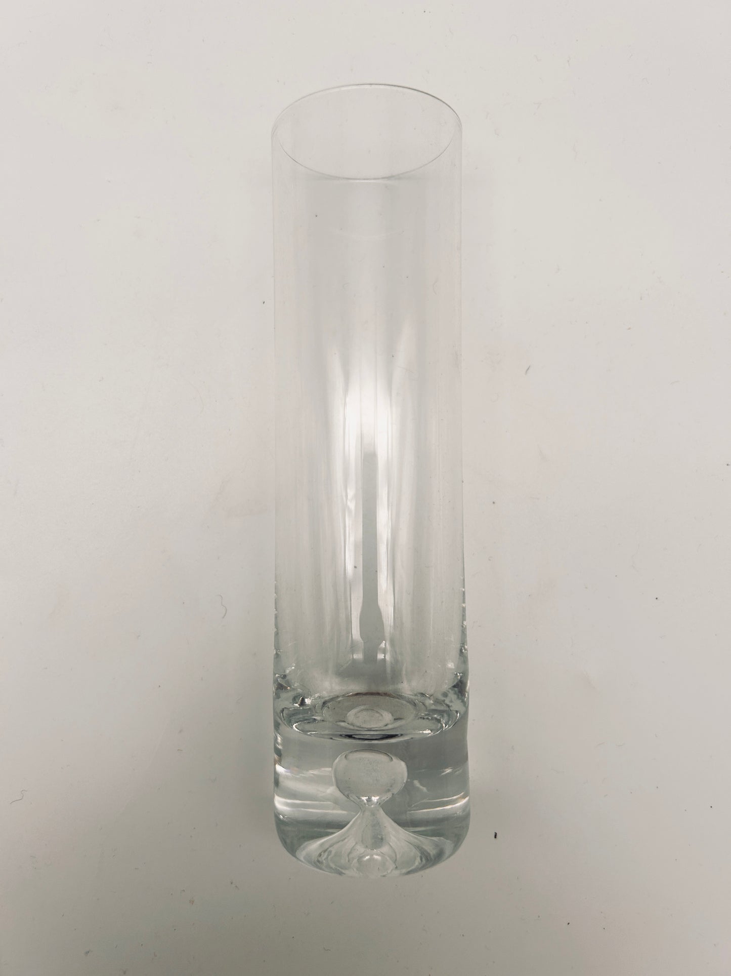 Long drink glasses Crystal flutes, Tapio Wirkkala Finland, IItala, 70s