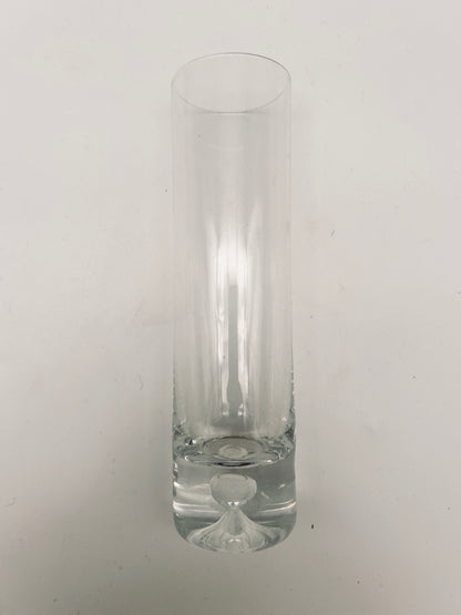 Long drink glasses Crystal flutes, Tapio Wirkkala Finland, IItala, 70s