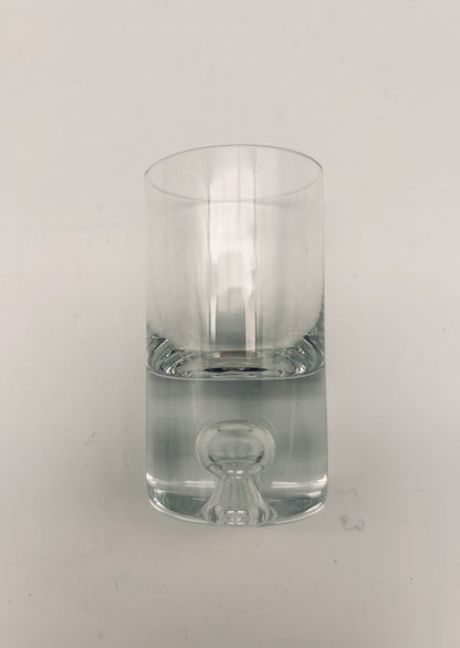 Verres à shot en cristal Tapio Wirkkala Finland, 70s