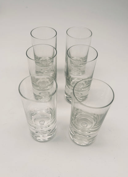 Verres en cristal, Tapio Wirkkala Finland, 70s