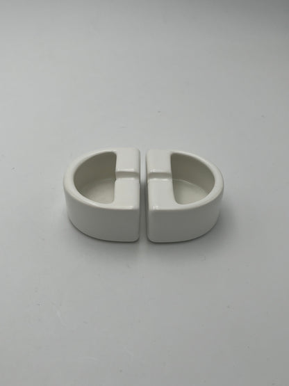Cendrier céramique 3 pièces Sicart Cartigliano, Italie, 1970s