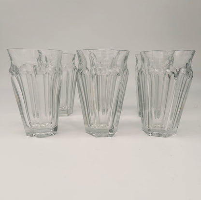 Verres à eau, chopes en cristal, Talleyrand, Baccarat, 70s
