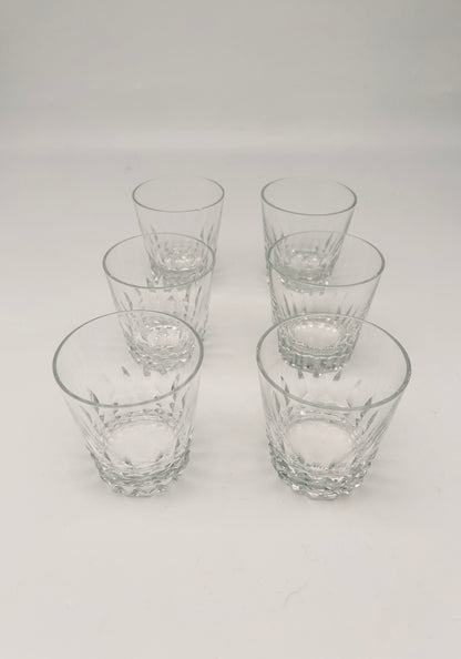 Verres en cristal, Picadilly, Baccarat, 70s