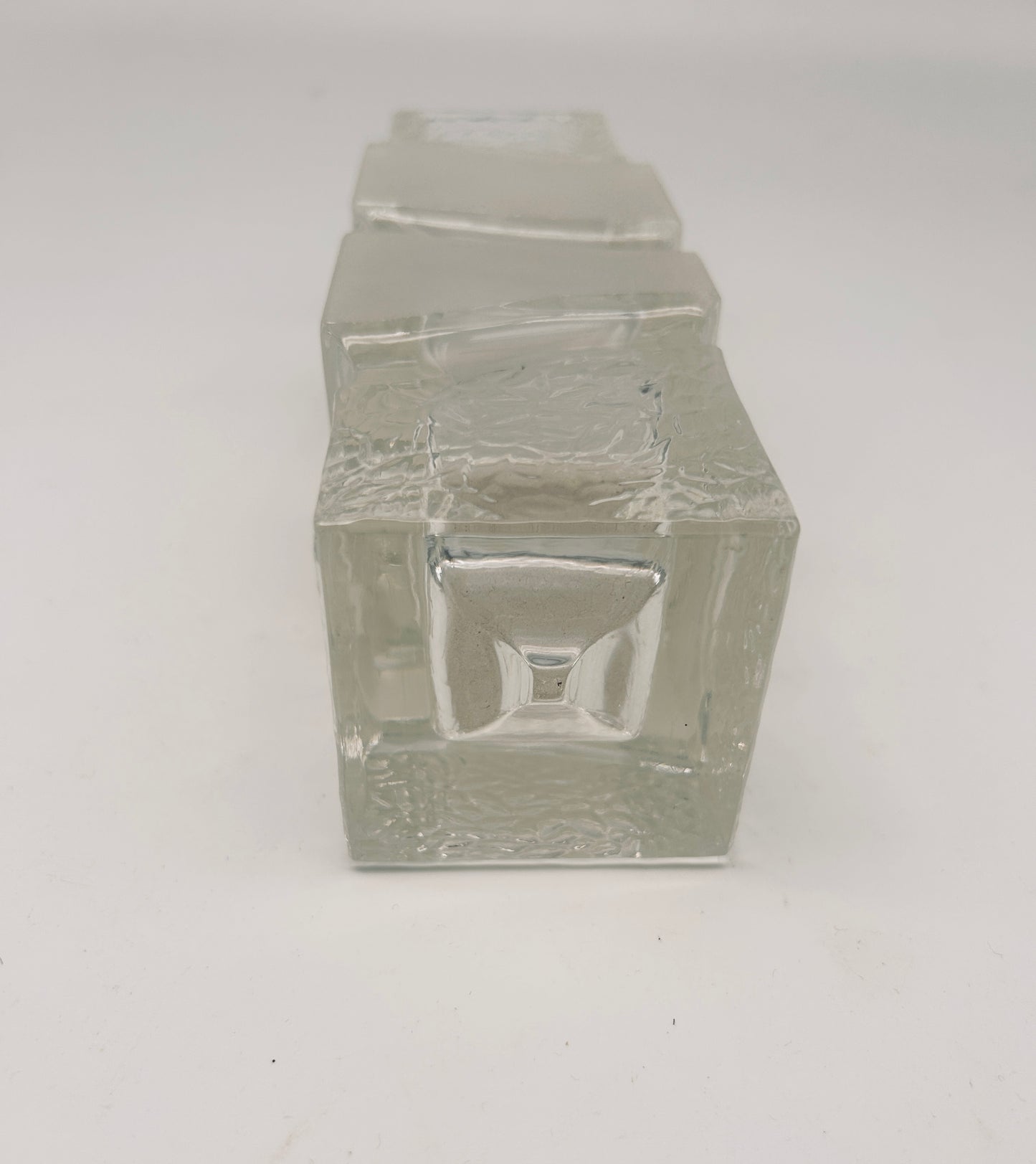Vase brutaliste en verre, Peill & Putzler, 70s