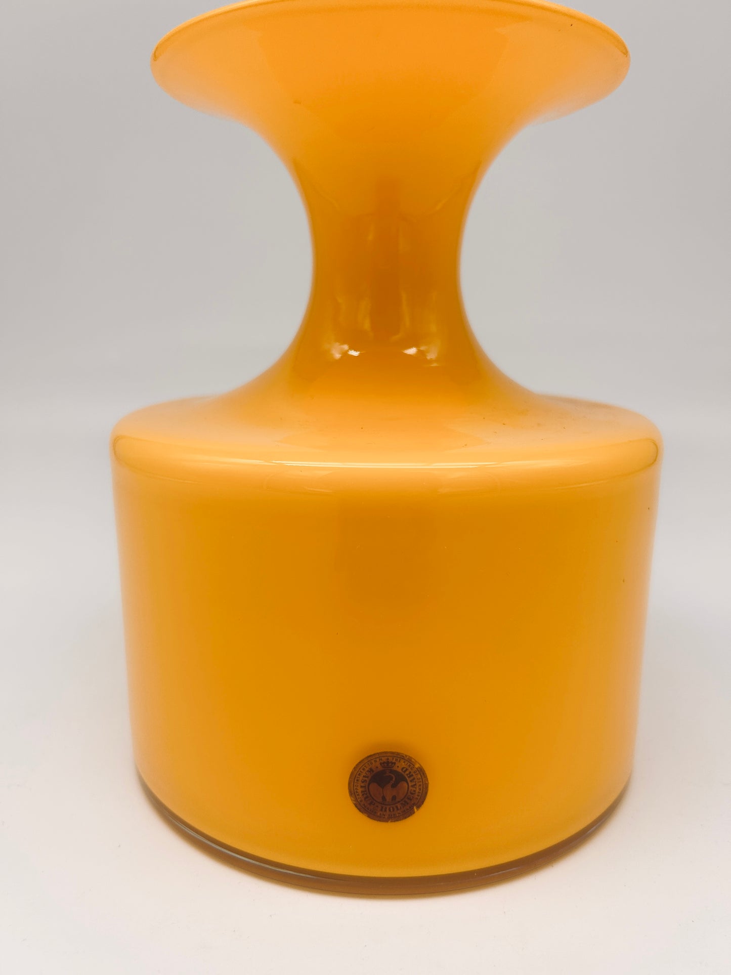 Vase jaune Carnaby, Per Lutken, Holmegaard, 70s