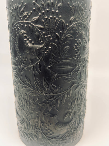 Vase biscuit noir en porcelaine, Bjorn Wiinblad, Rosenthal, 70s