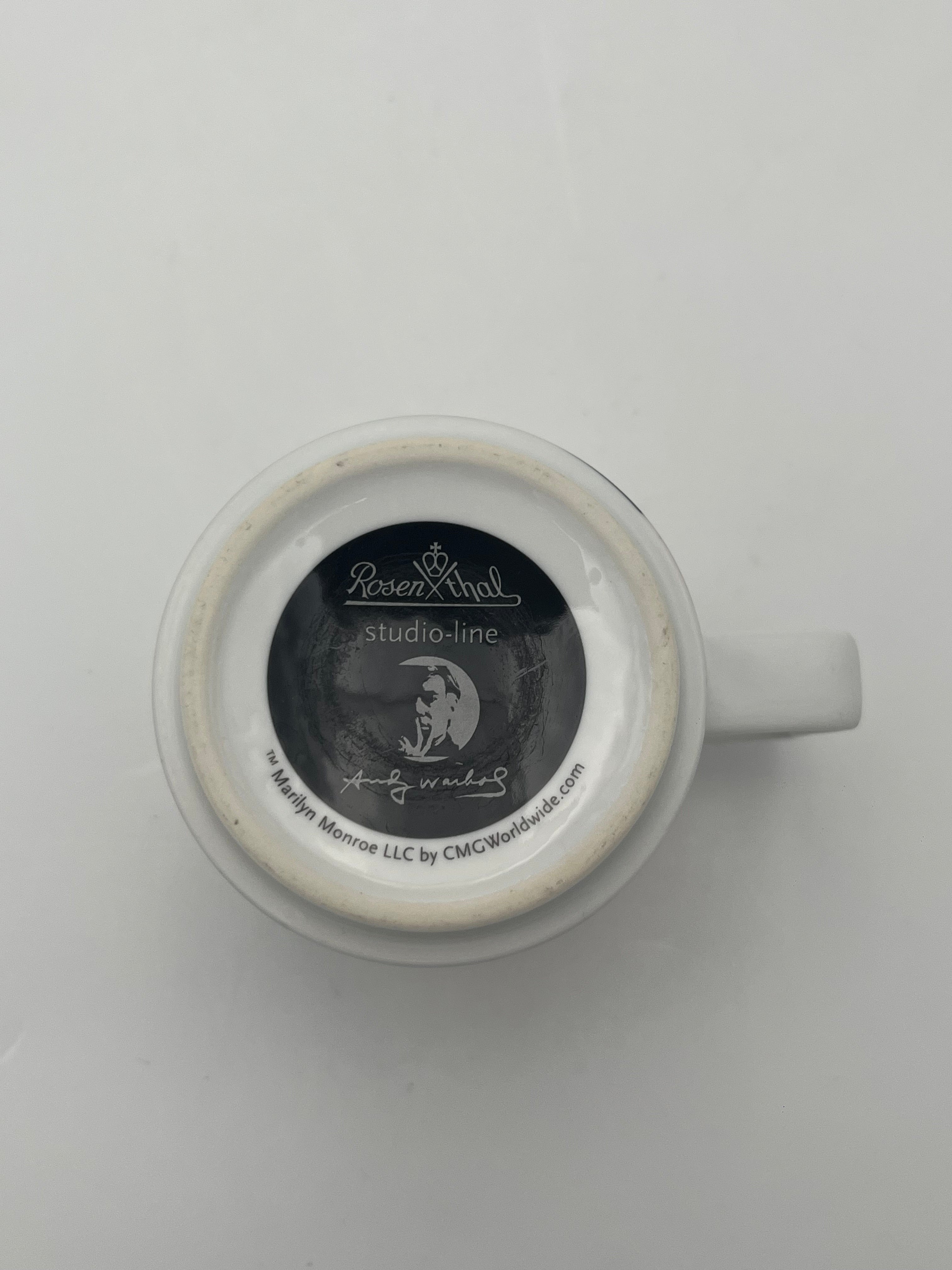 Marilyn Monroe Rosenthal Studio-line mug, Andy Warhol, 80s