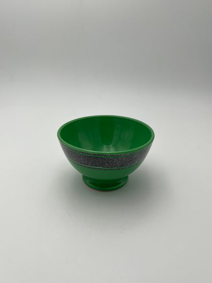 Bols vert céramique Daniel Hechter, Salins, France, 1980s