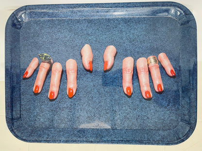 "Mano" melamine tray, Toiletpaper, Seletti, Italy, 2000s 