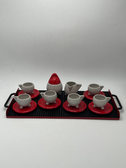 Set café, Plateau, MAS, Massimo Materassi, Italie, 80s