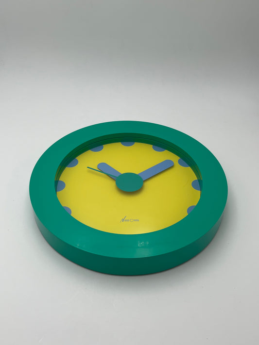 Horloge Neos postmoderne, Sowden-du Pasquier, Italie, 80s