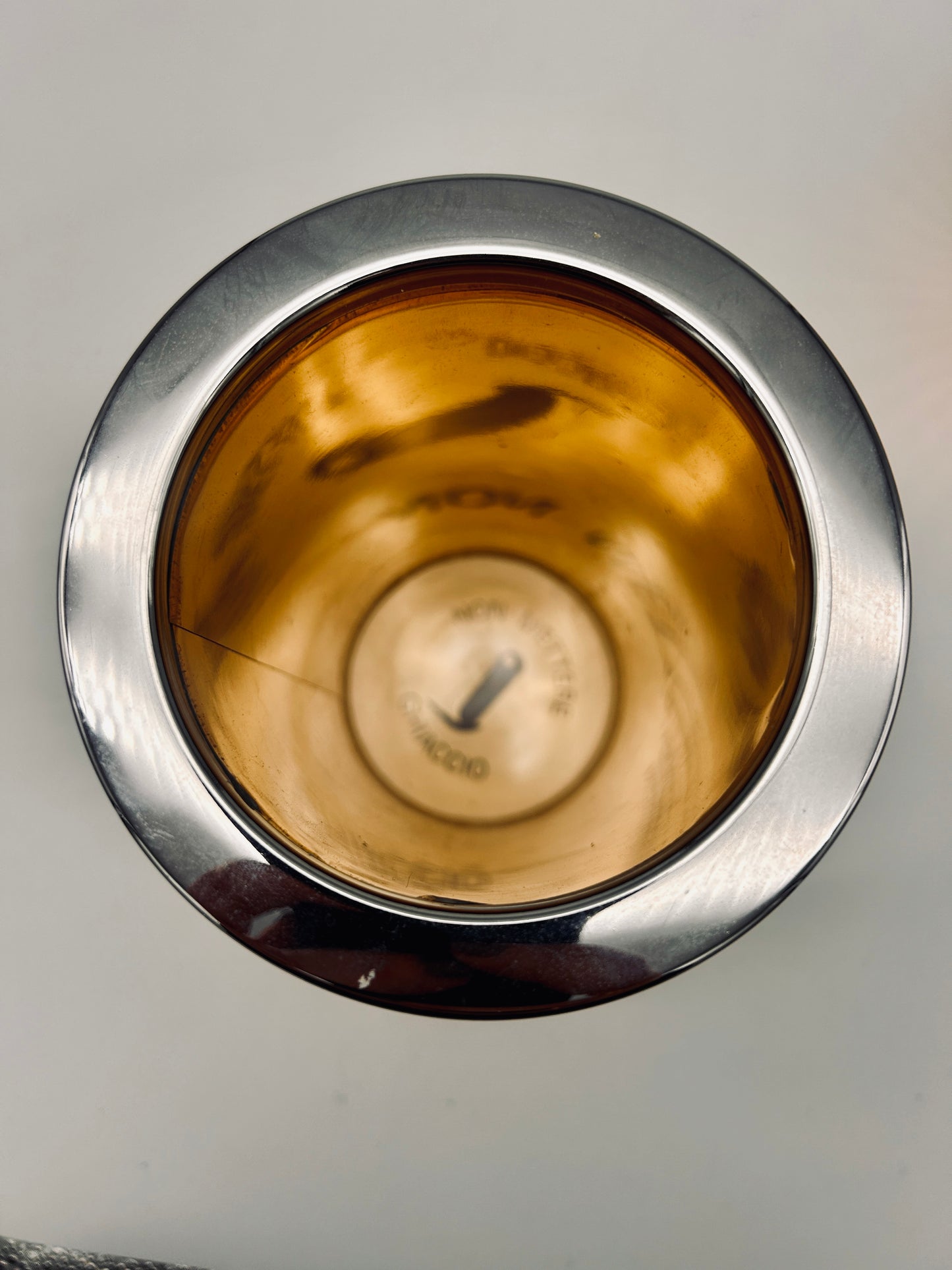 Ensemble porte bouteille et seau à glace à facettes, Glacette, Lidian, 70s