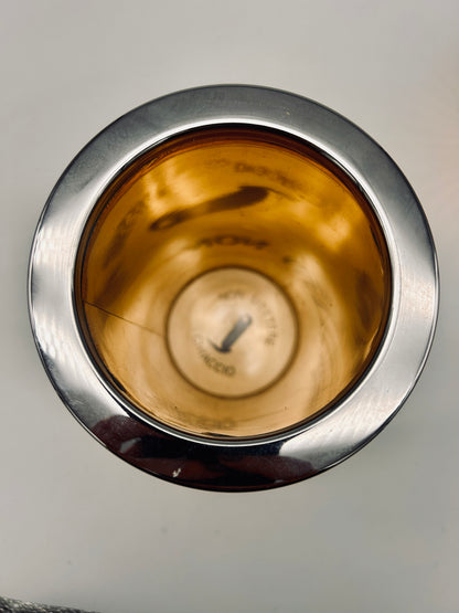 Ensemble porte bouteille et seau à glace à facettes, Glacette, Lidian, 70s