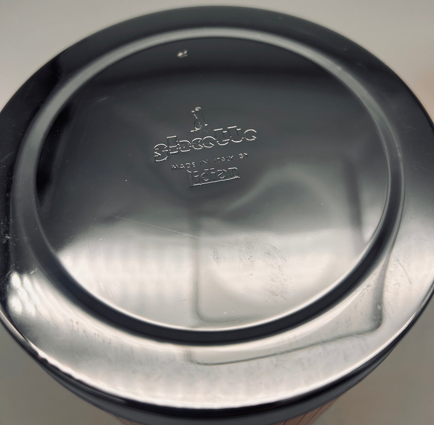 Ensemble porte bouteille et seau à glace à facettes, Glacette, Lidian, 70s