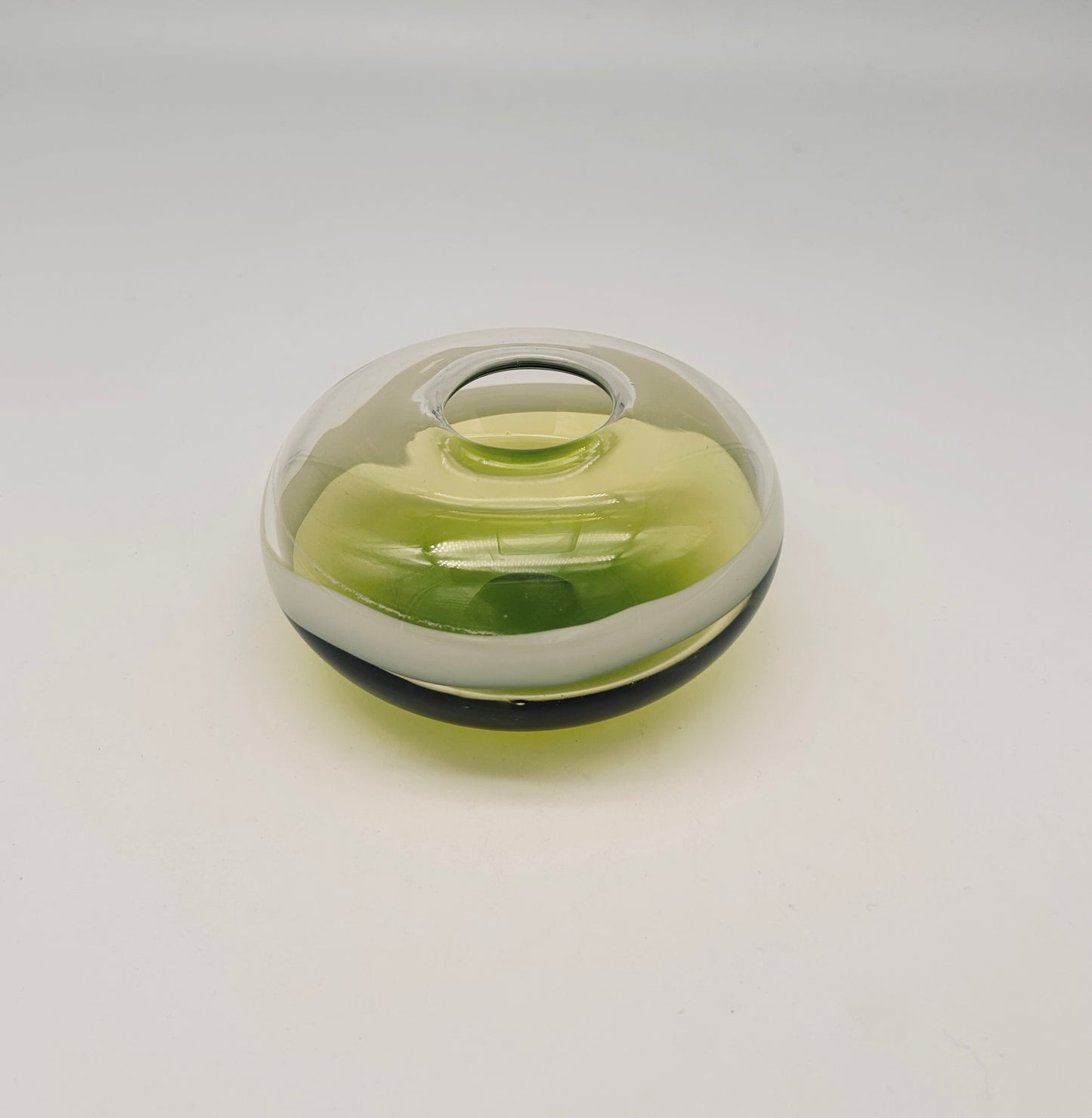 Murano glass ball vase, Mazzega, Italy, 1970s