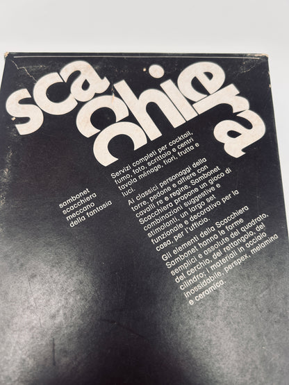 Ensemble de soliflores, Roberto Sambonet, ligne Scacchiera 70s