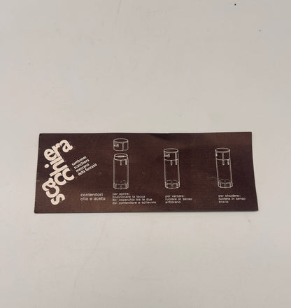 Set à condiments, sel et poivre, Roberto Sambonet, ligne Scacchiera, 70s